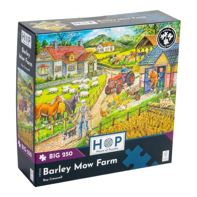 house-of-puzzles-barley-mow-farm-puzzle-big-250-pi-ces-ferme image 1