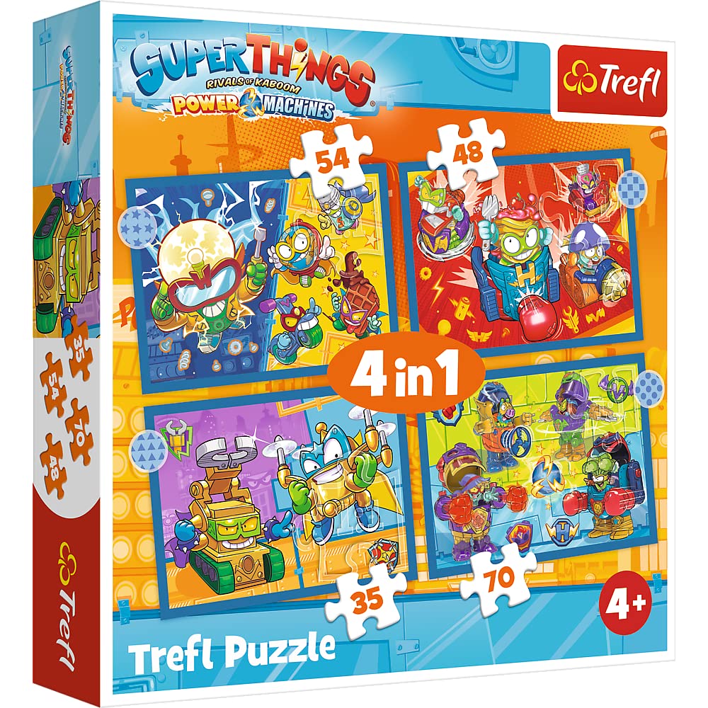 trefl-red-super-things-puzzle-4-sets-35-70-pi-ces image 1