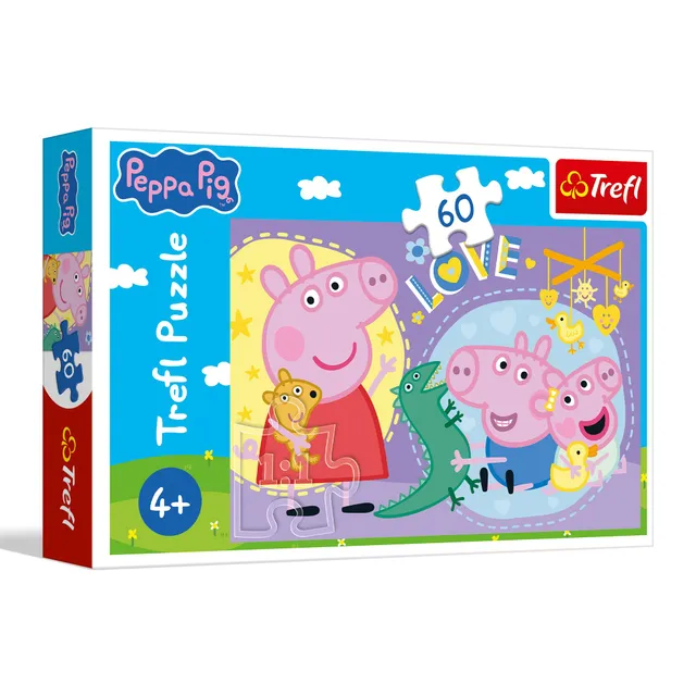 trefl-red-peppa-pig-happy-pig-puzzle-60-pi-ces-4-ans image 1