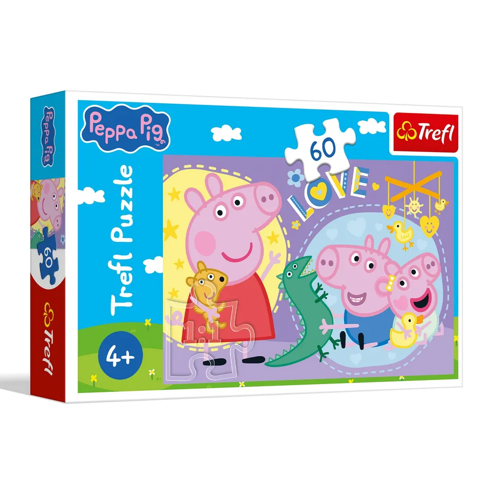 trefl-red-peppa-pig-happy-pig-puzzle-60-pi-ces-4-ans image 1