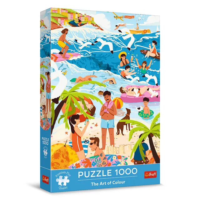 trefl-premium-plus-art-of-colour-puzzle-1000-pi-ces-plage image 1