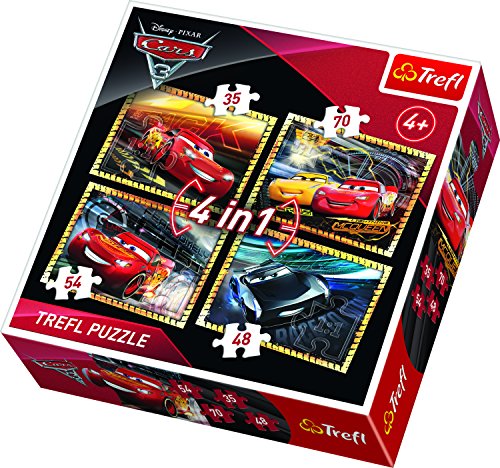 trefl-red-cars-3-puzzle-4-en-1-35-48-54-70-pi-ces image 6