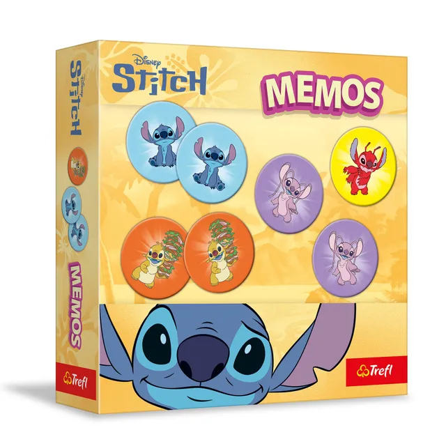 trefl-red-memos-lilo-stitch-jeu-de-m-moire-18-paires image 1