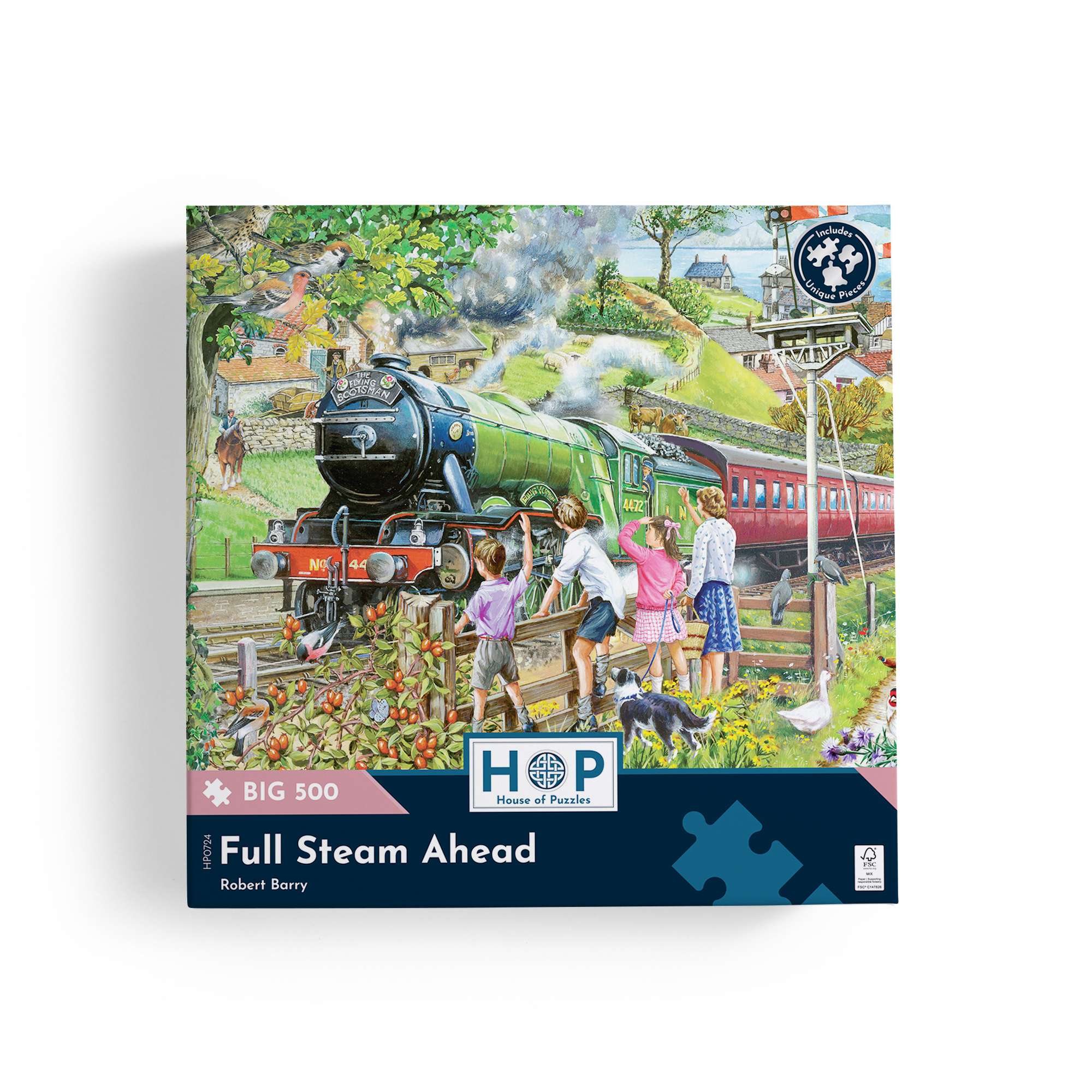 house-of-puzzles-big-500-puzzle-500-pi-ces-full-steam-ahead-train image 4