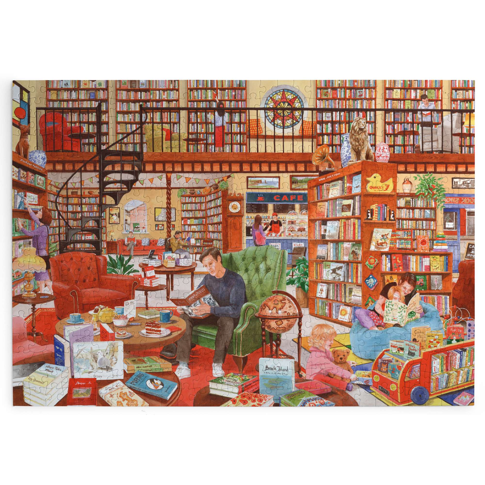 house-of-puzzles-tea-and-tales-puzzle-500-pi-ces-biblioth-que image 2