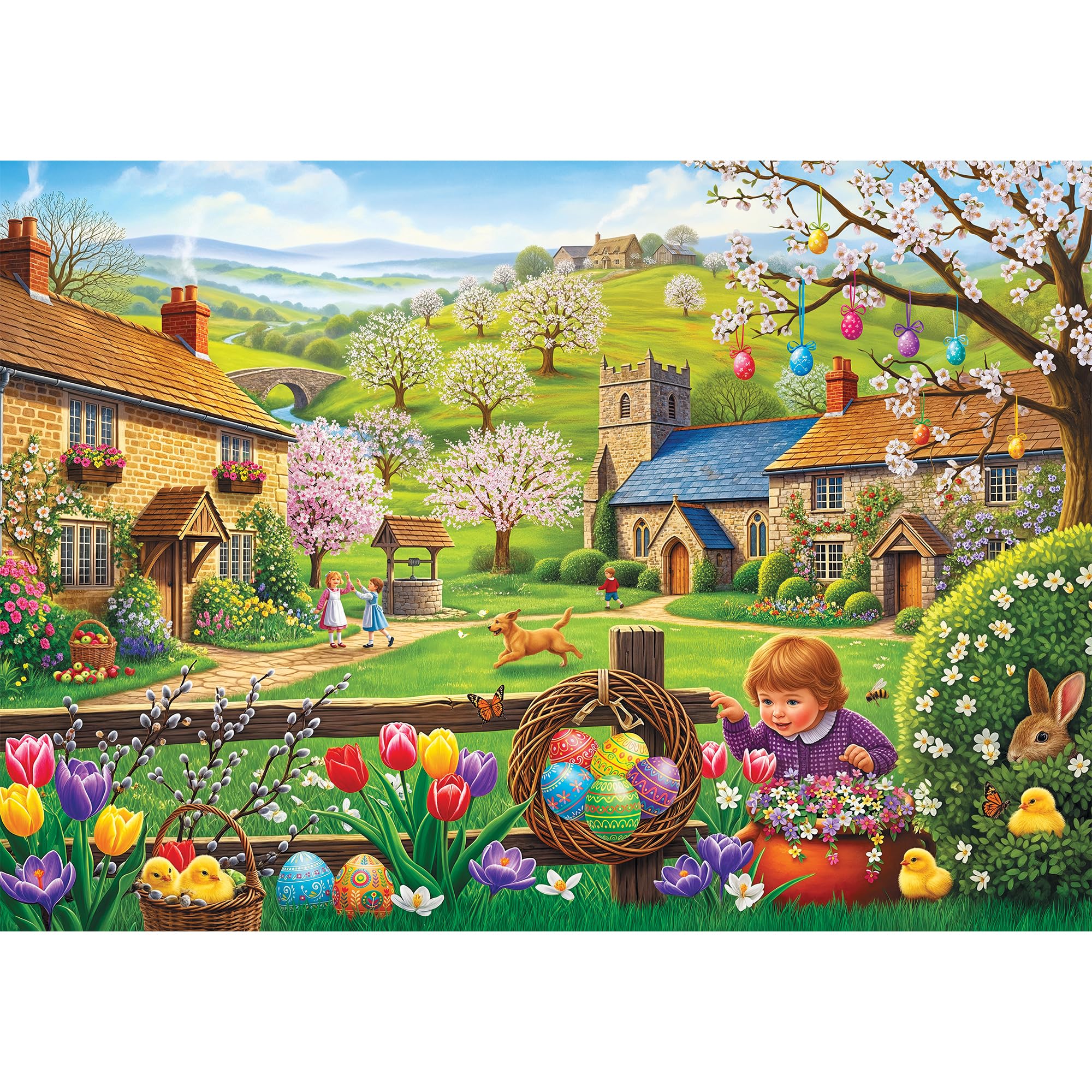 trefl-red-chasse-aux-ufs-de-p-ques-puzzle-1000-pi-ces image 2