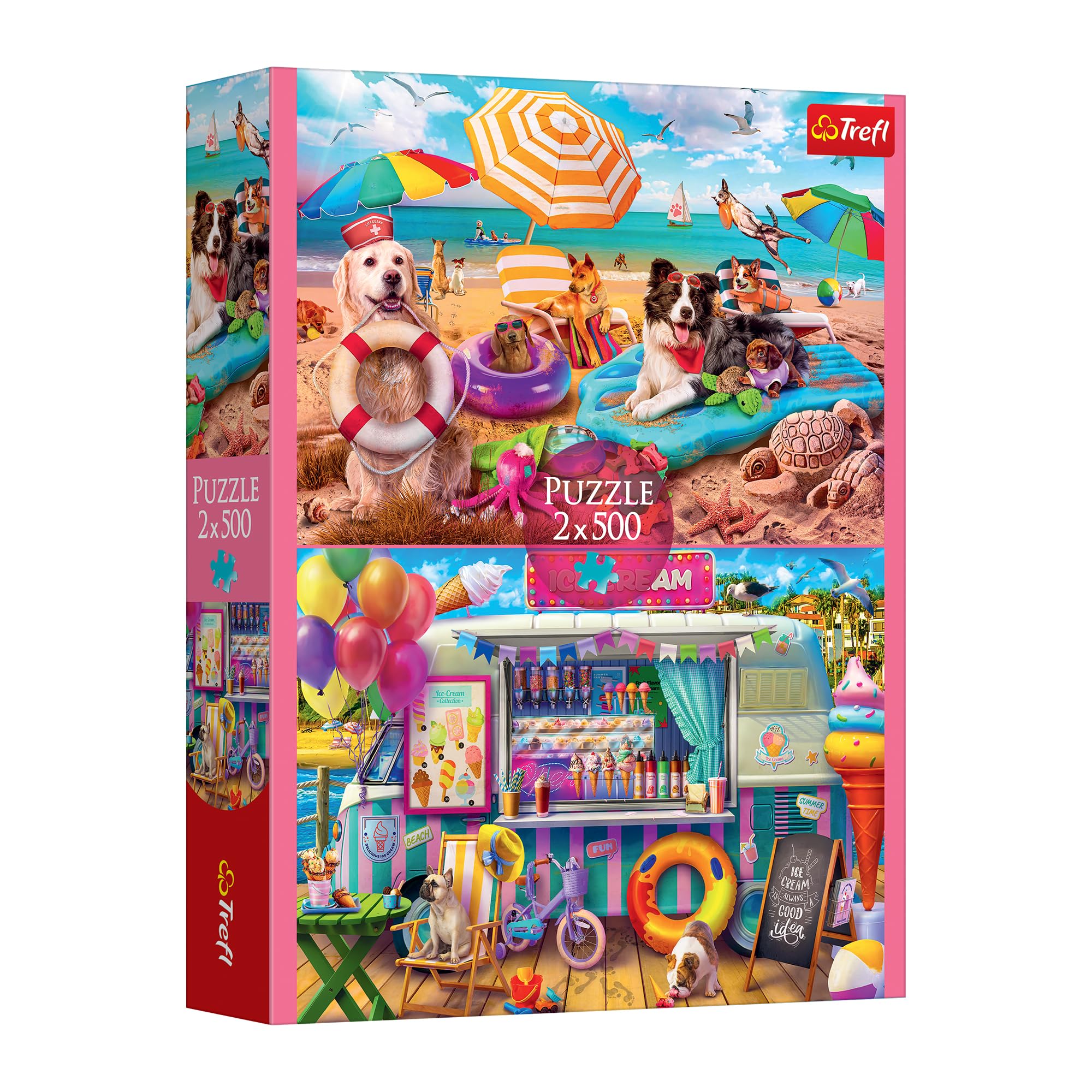 trefl-red-holiday-time-puzzle-2x500-pi-ces-10-ans image 1