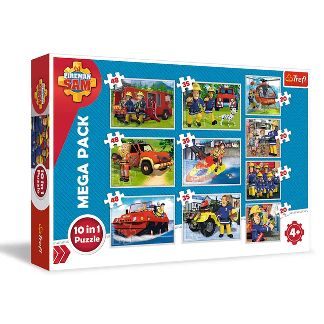 trefl-sam-le-pompier-puzzle-quipe-sauvetage-10-sets-4-ans image 1