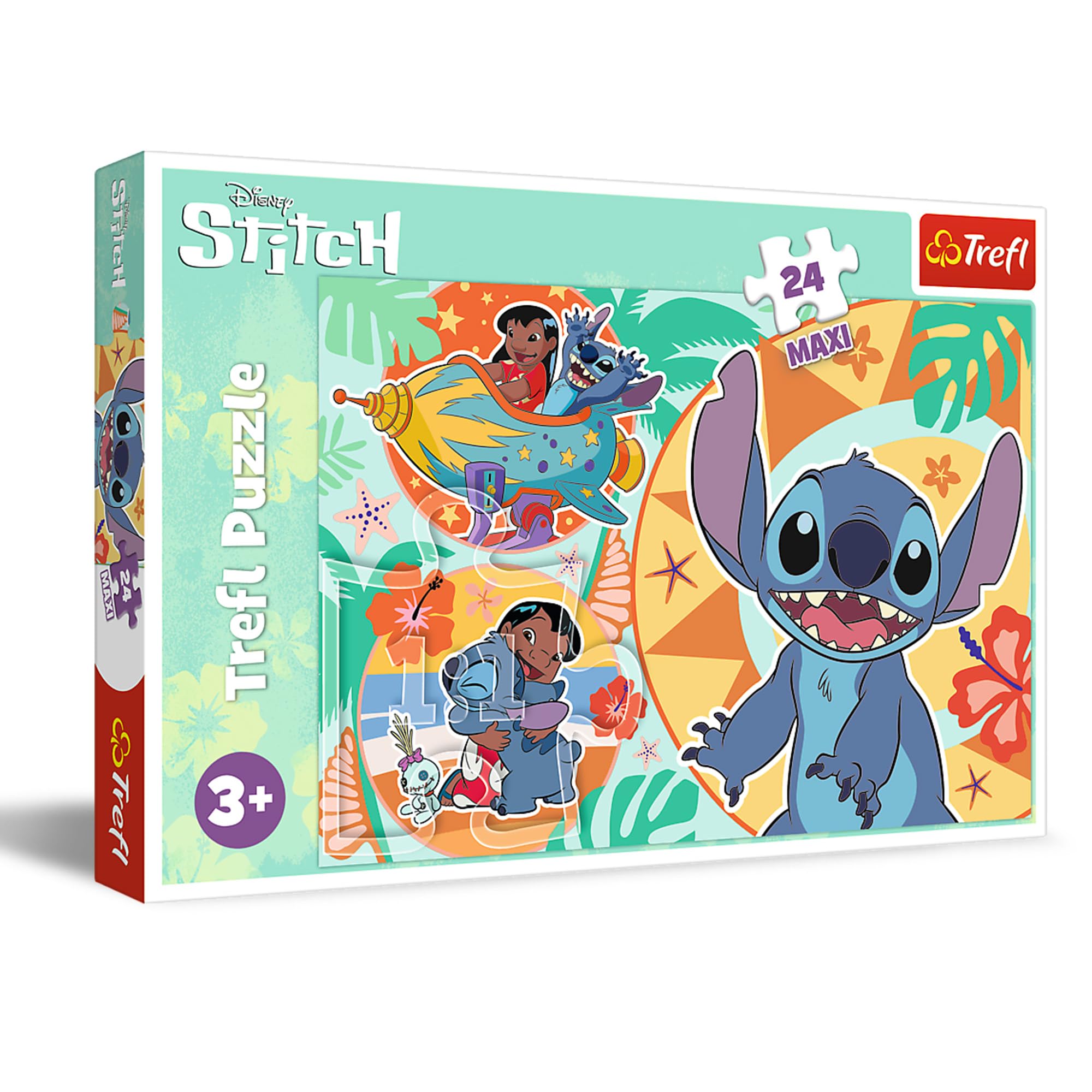 trefl-red-lilo-stitch-puzzle-24-maxi-grandes-pi-ces-d-s-3-ans image 1