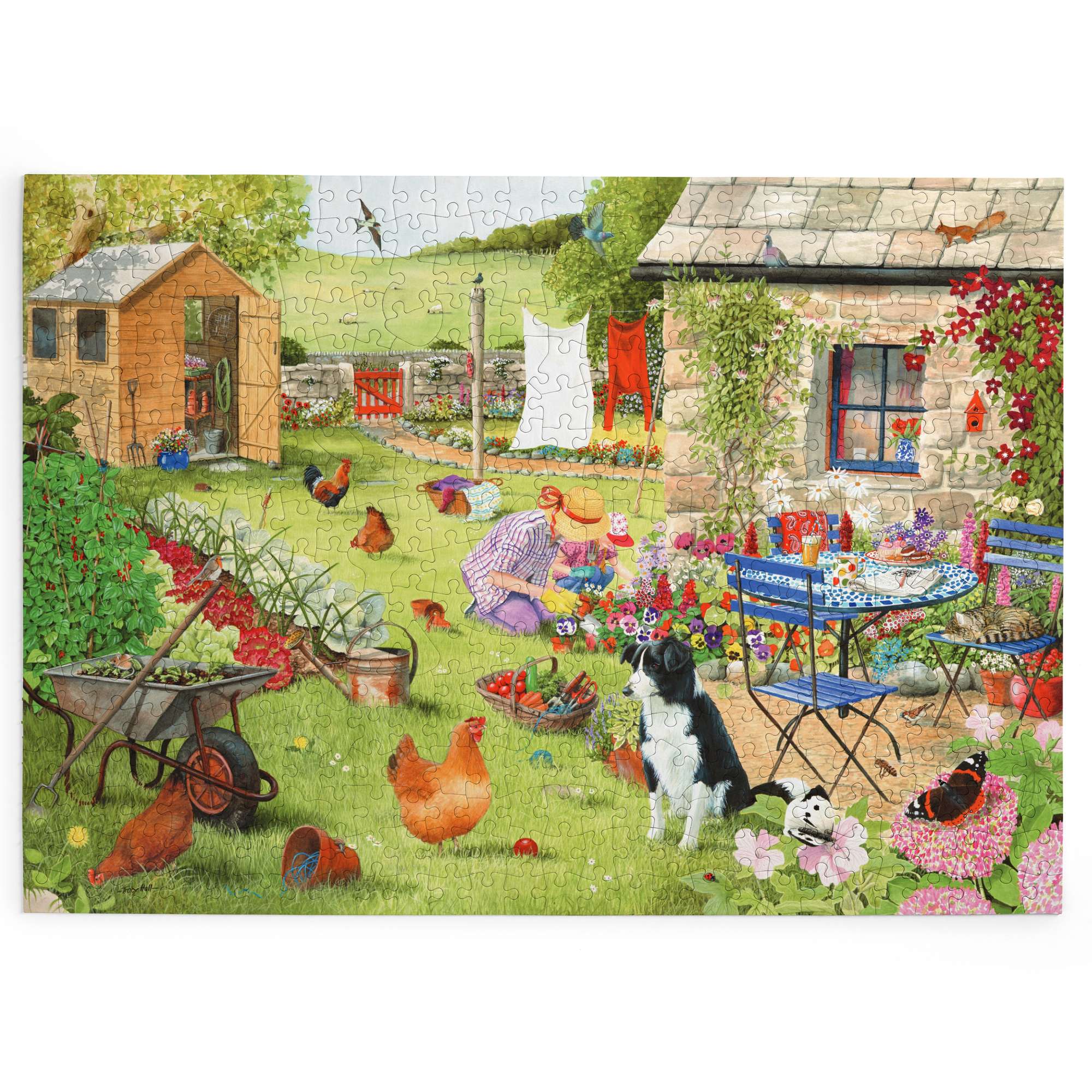 house-of-puzzles-grandma-s-garden-big-puzzle-500-pi-ces-xxl image 2