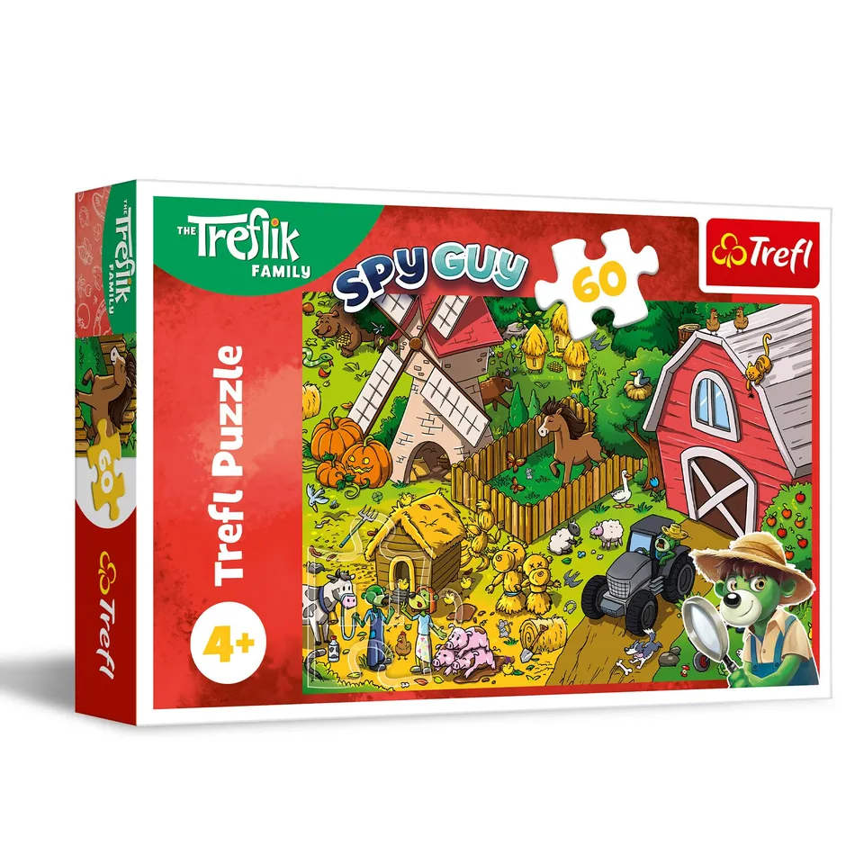 trefl-the-treflik-family-puzzle-60-pi-ces-ferme-4-ans image 1