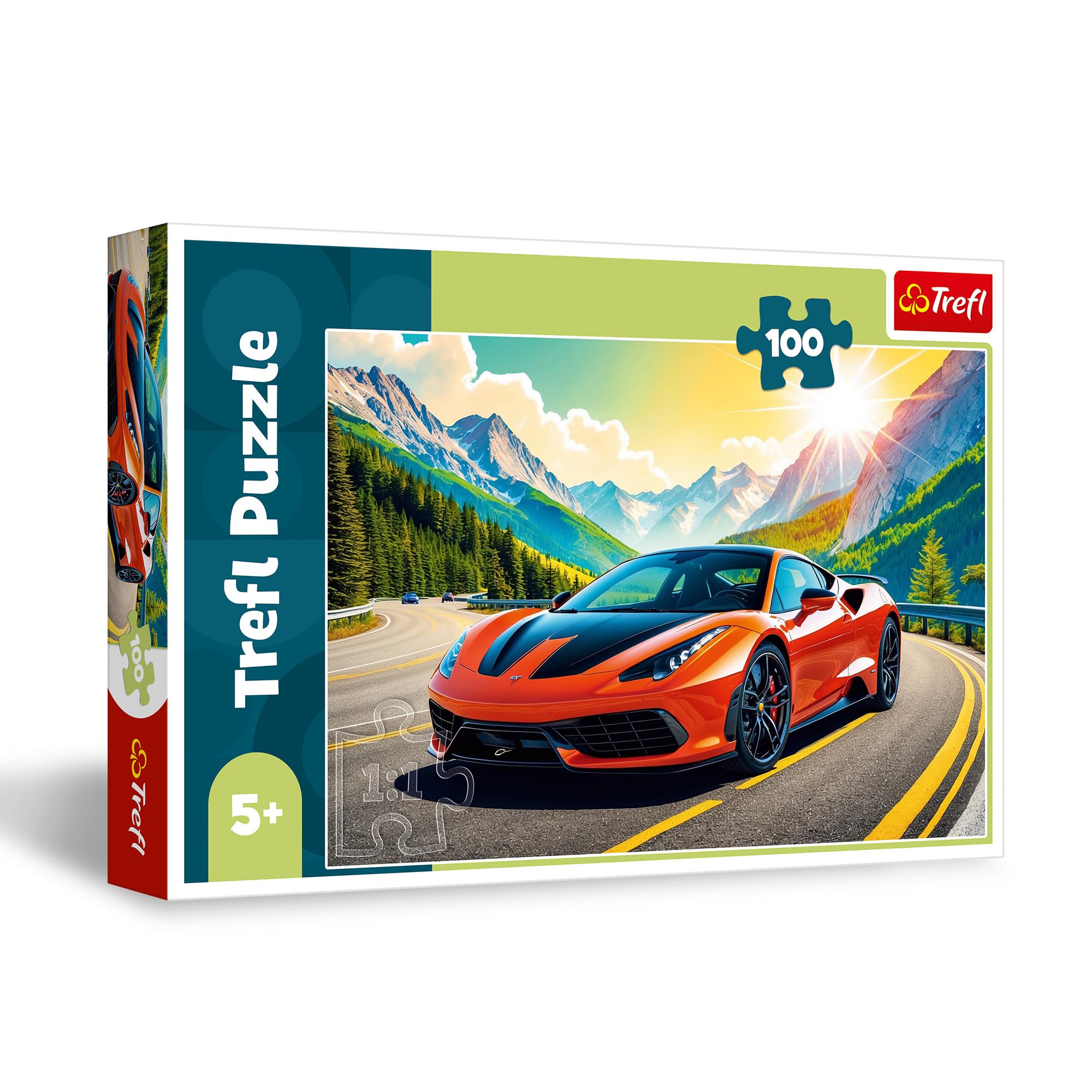 trefl-red-puzzle-100-pieces-course-contre-la-montre image 1