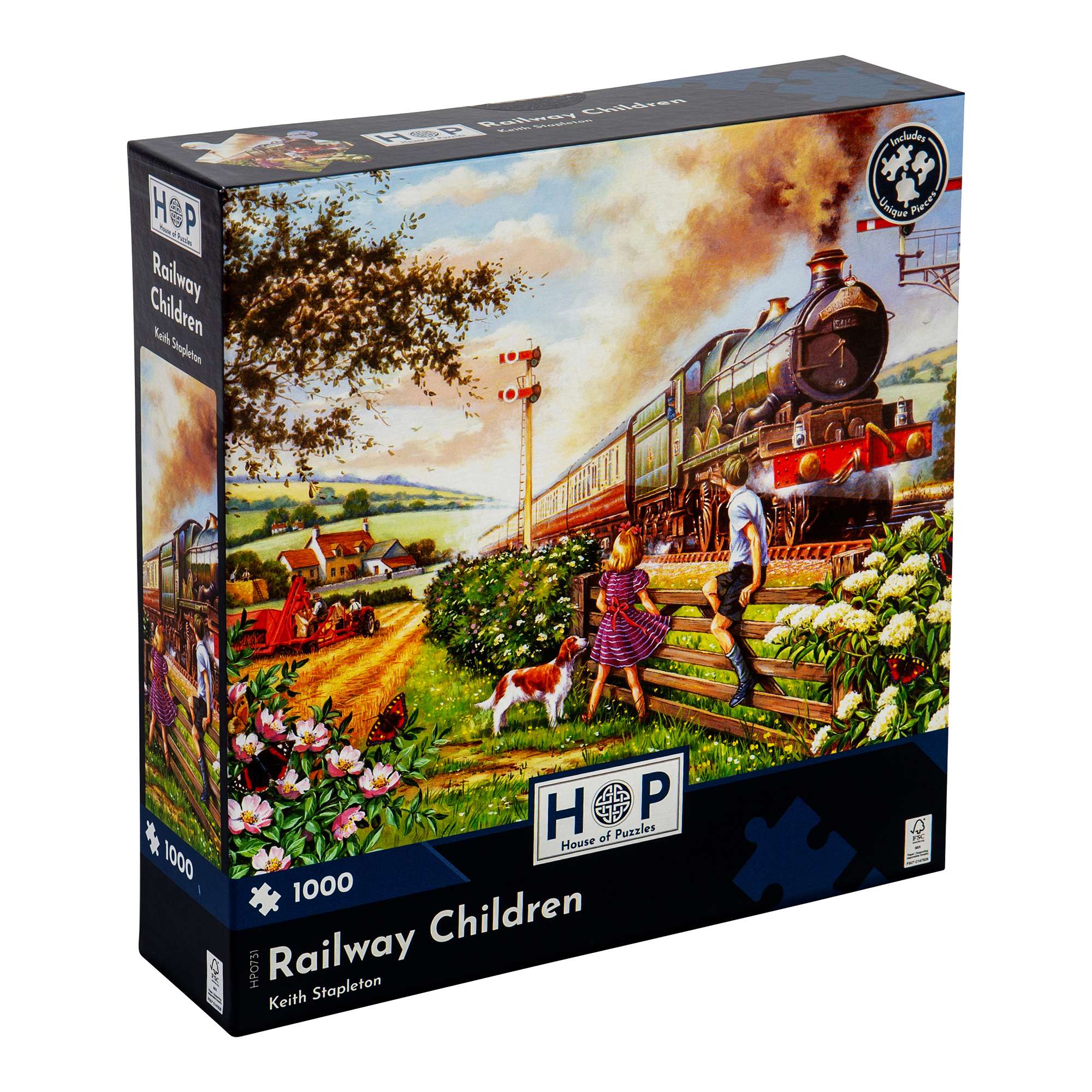 house-of-puzzles-railway-children-puzzle-1000-pi-ces-train image 1