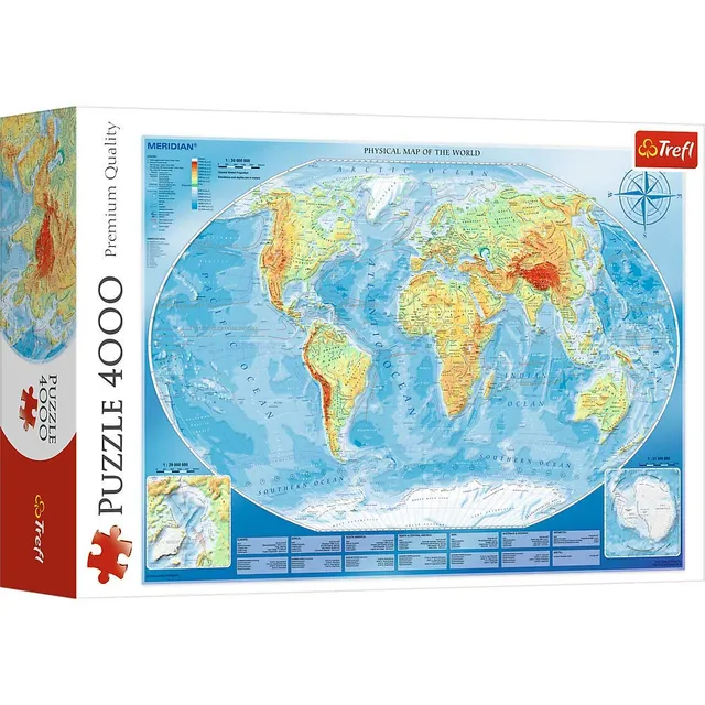 trefl-premium-plus-45007-carte-monde-puzzle-4000-pi-ces image 1