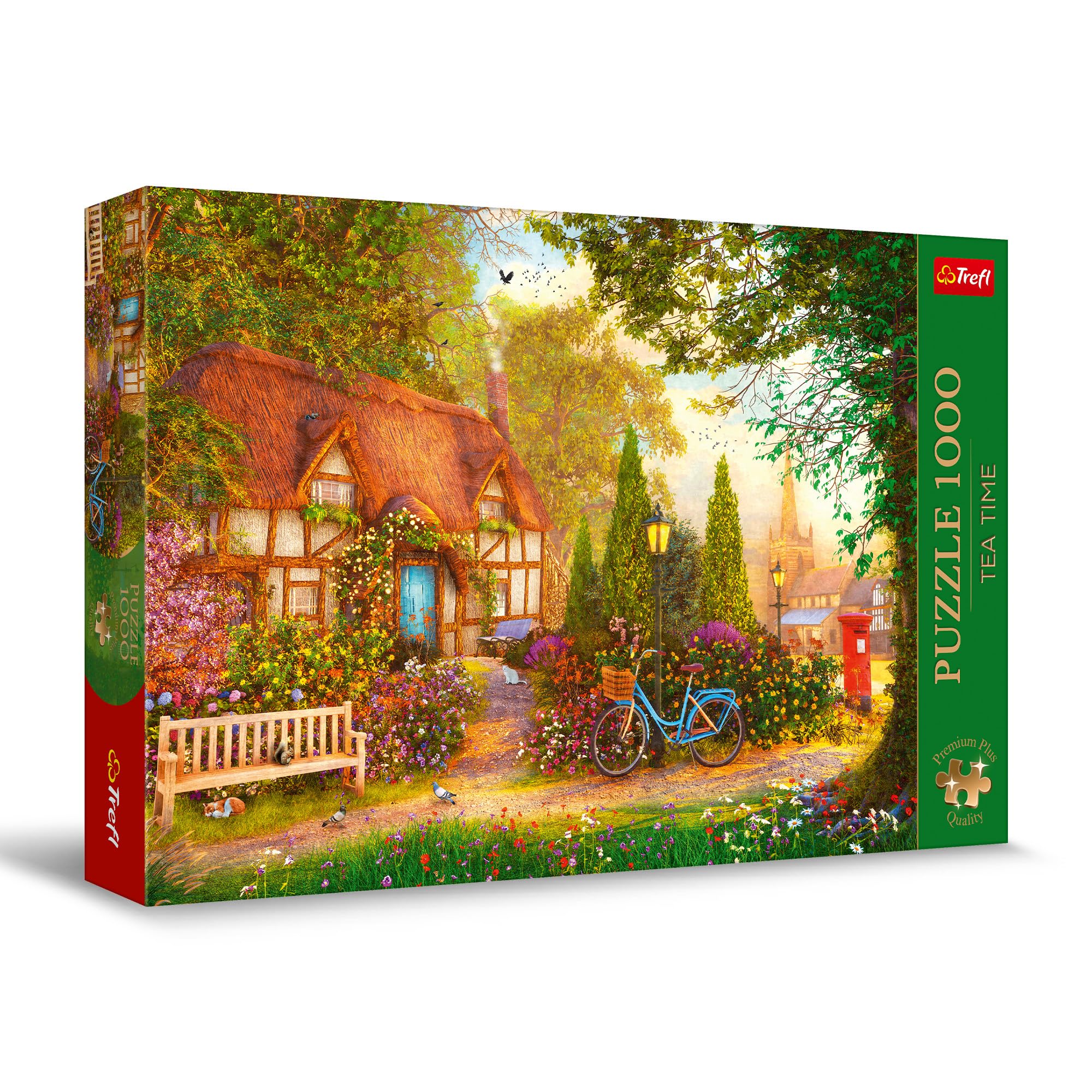 trefl-premium-plus-tea-time-puzzle-1000-pi-ces-maison-chaume image 1