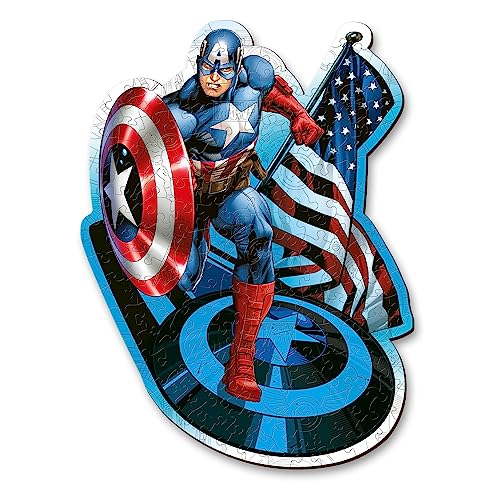 trefl-red-wood-craft-captain-america-puzzle-bois-160-pi-ces image 6