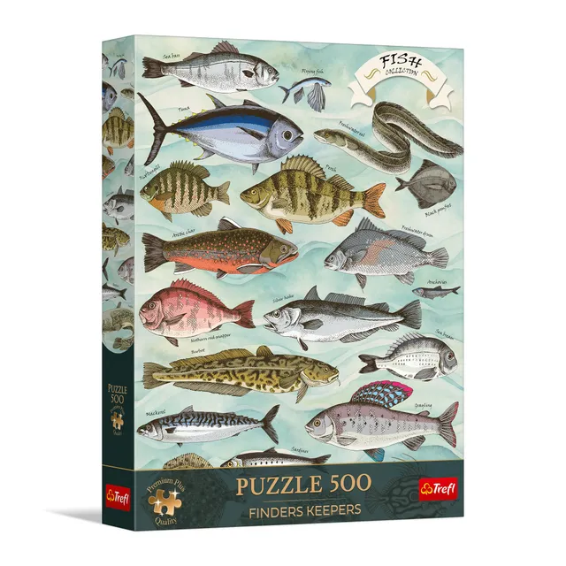 trefl-premium-plus-finders-keepers-puzzle-500-pi-ces-poissons image 1