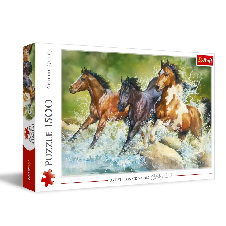 trefl-premium-trois-chevaux-sauvages-puzzle-1500-pi-ces image 1
