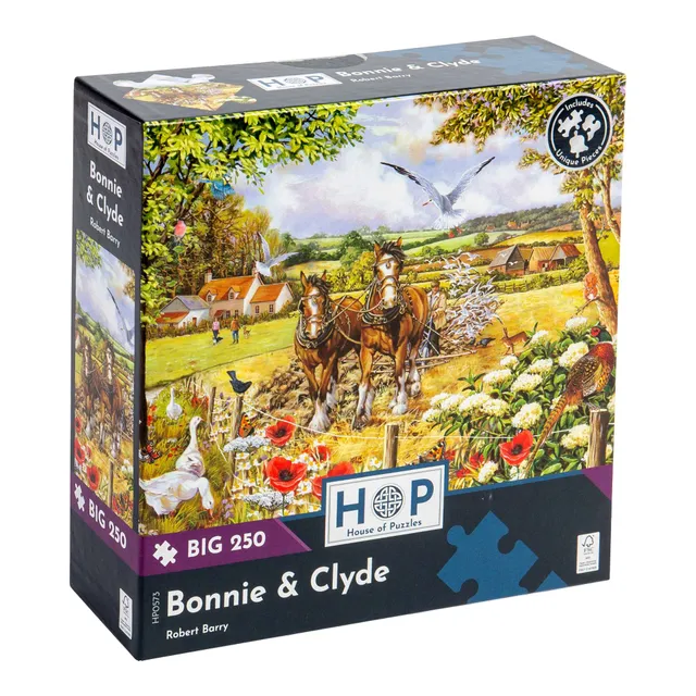 house-of-puzzles-big-250-bonnie-clyde-puzzle-250-pi-ces-ferme image 1