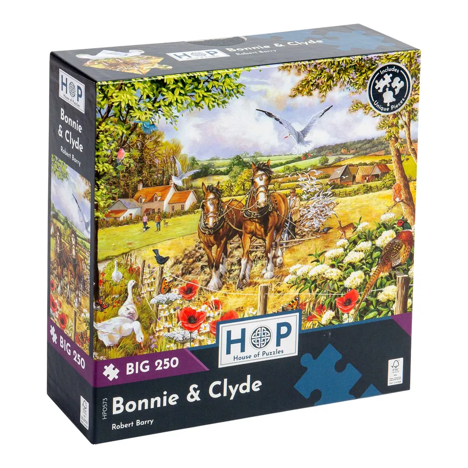 house-of-puzzles-big-250-bonnie-clyde-puzzle-250-pi-ces-ferme image 1