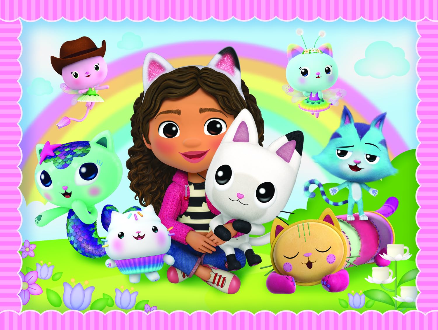 trefl-gabby-maison-magique-puzzle-enfant-2-en-1-memory image 5