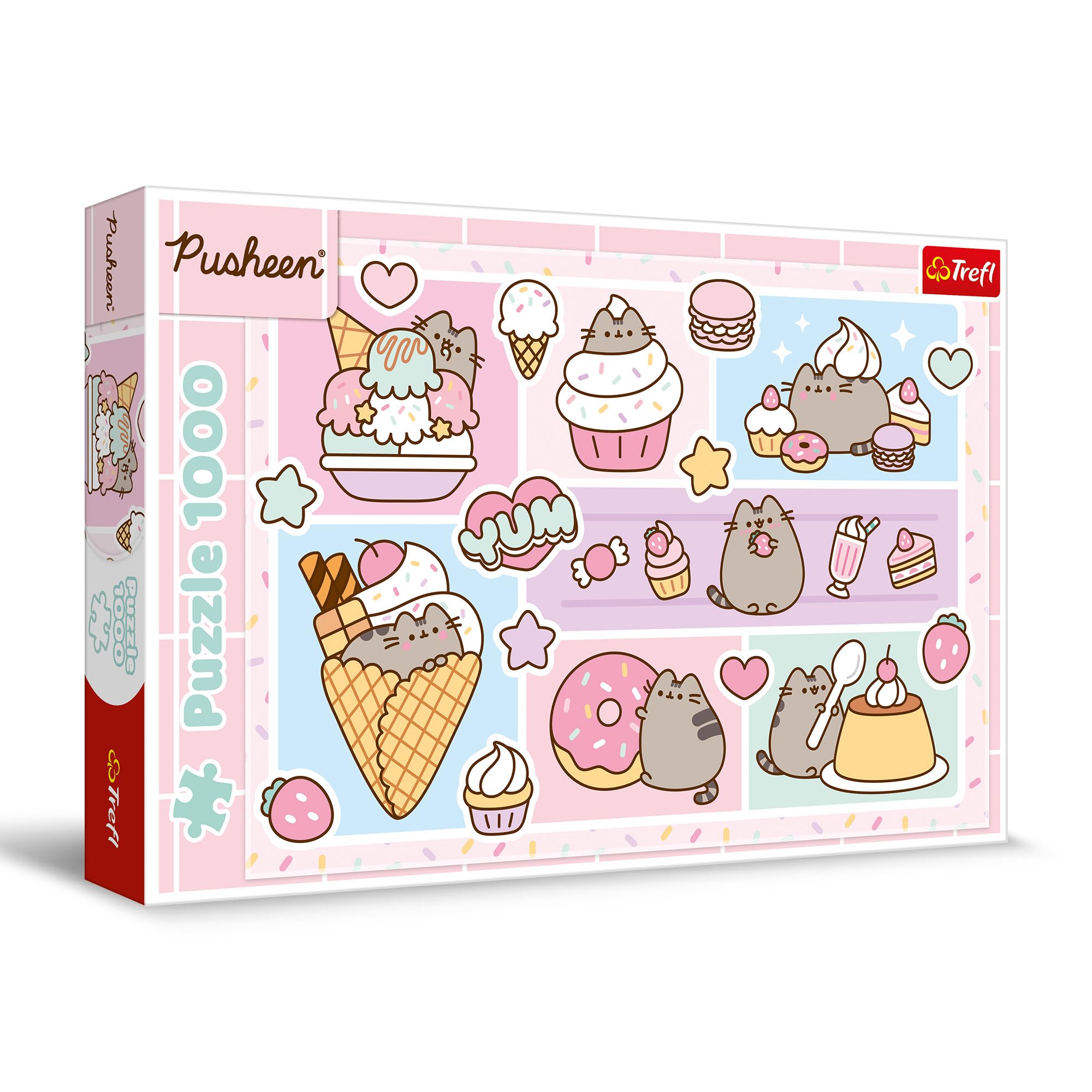 trefl-pusheen-mignon-puzzle-1000-pi-ces-chat-kawaii image 1