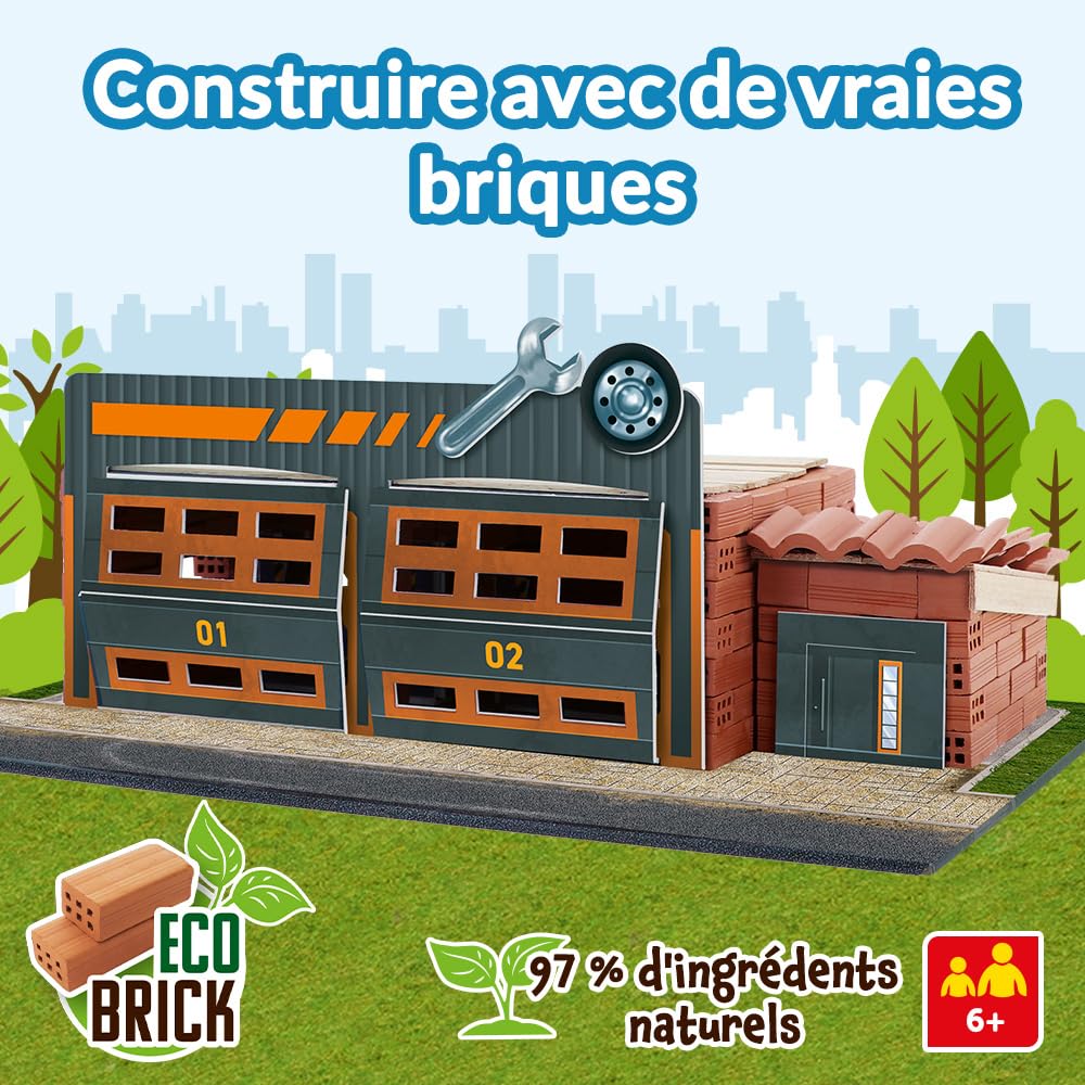 trefl-brick-trick-atelier-automobile-jeu-de-construction-150-briques image 2