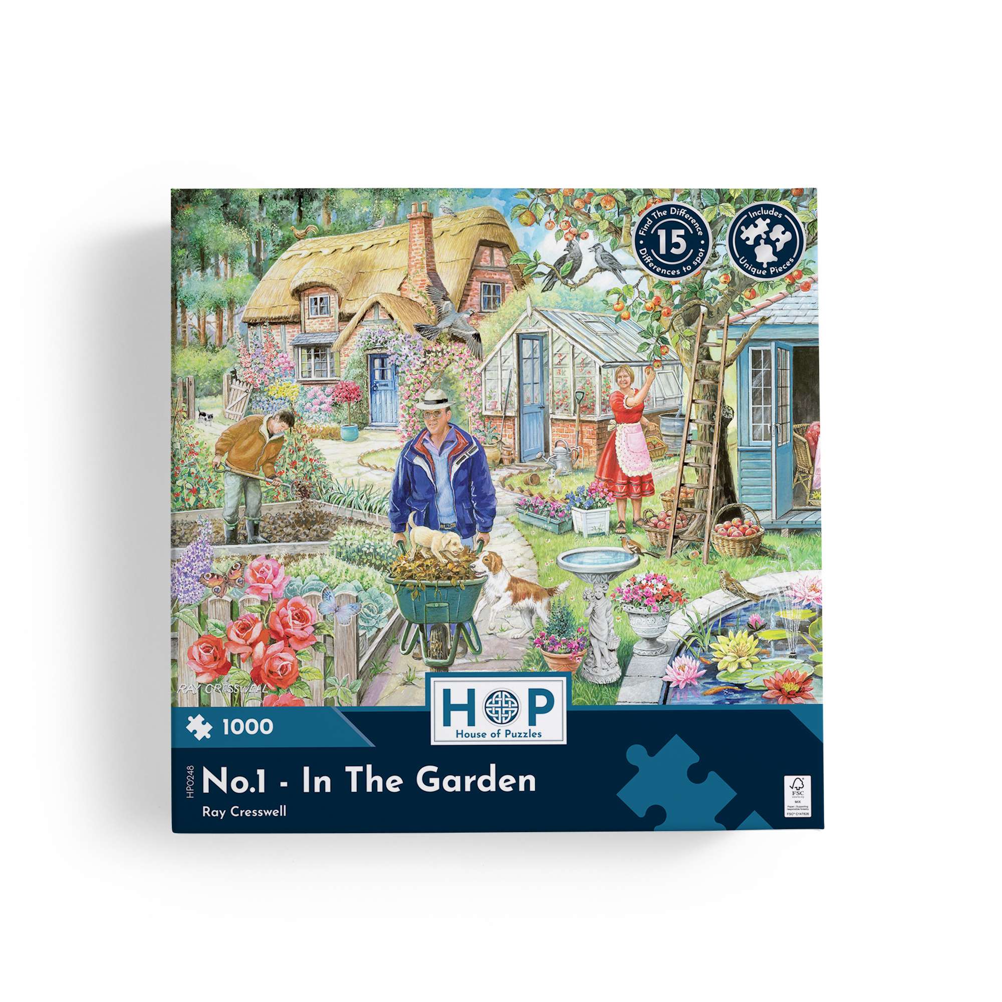 house-of-puzzles-1000-puzzle-1000-pi-ces-in-the-garden-jardin image 4