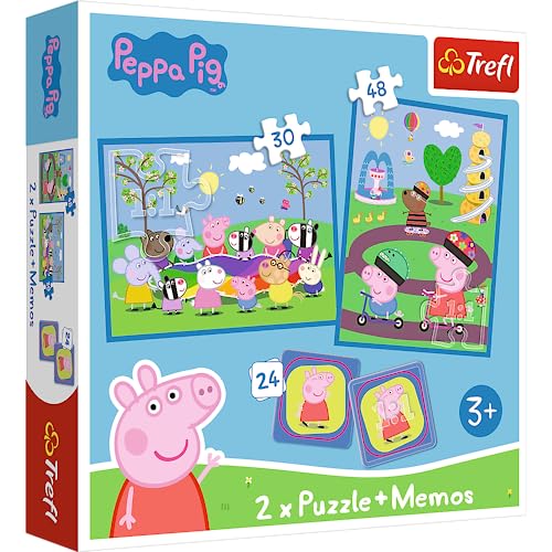 trefl-red-peppa-pig-puzzle-enfant-3-en-1-30-et-48-pi-ces-m-mo image 7