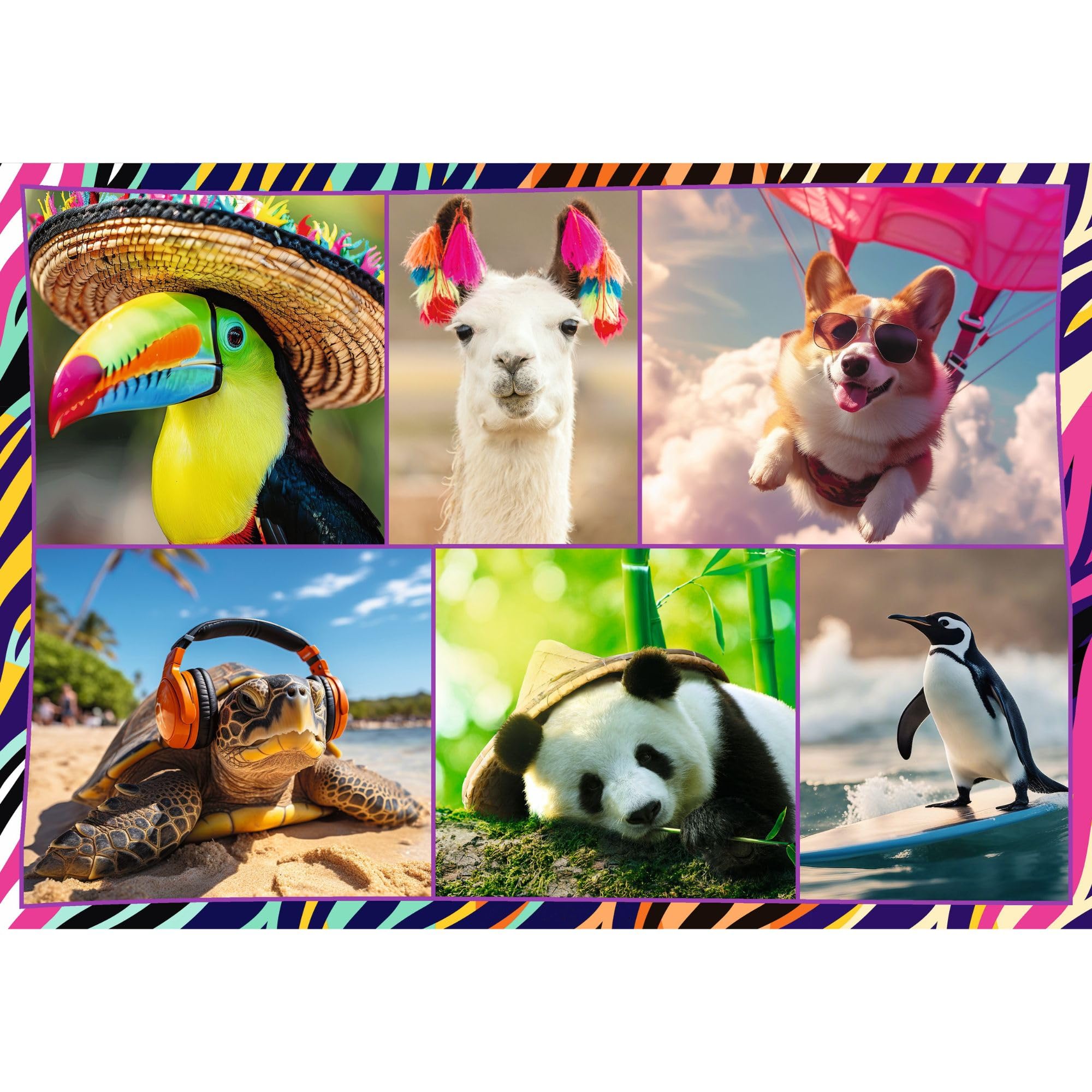trefl-red-animaux-dr-les-puzzle-4-en-1-4x250-pi-ces image 8