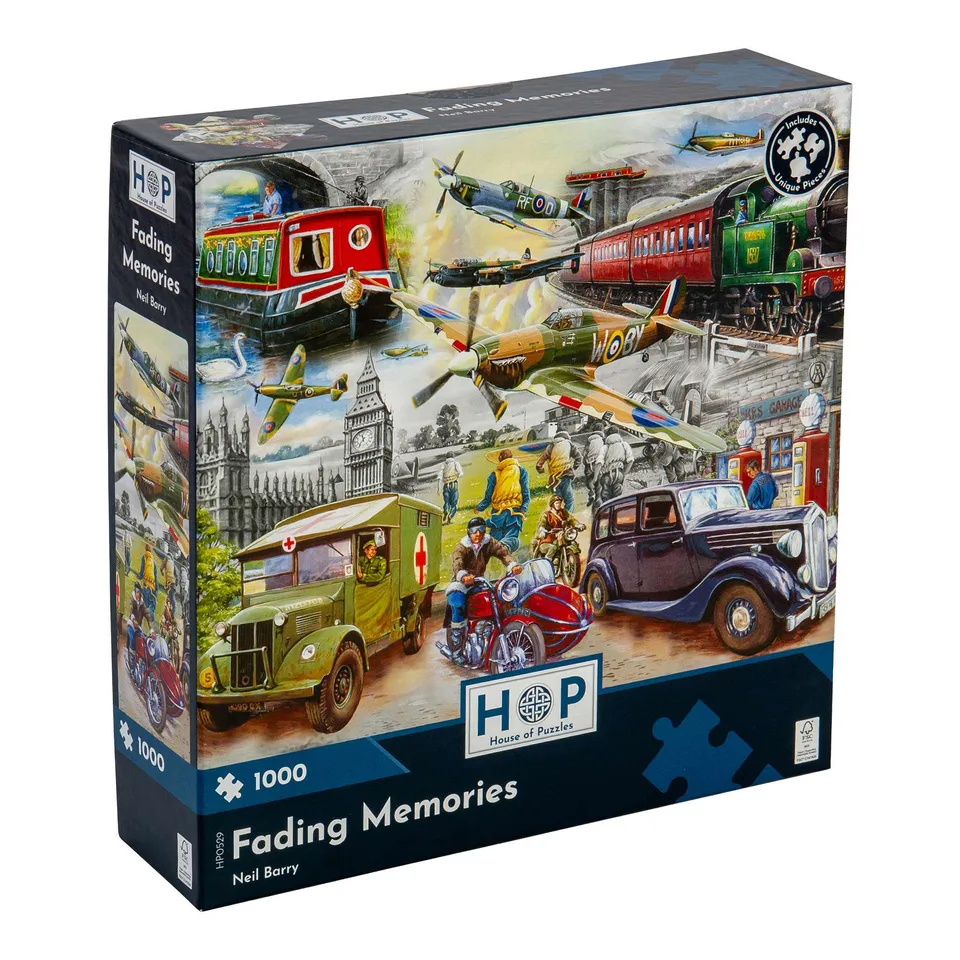 house-of-puzzles-fading-memories-puzzle-1000-pi-ces-vintage image 1
