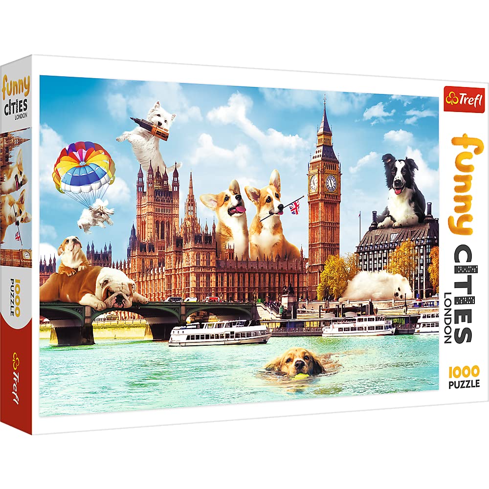 trefl-premium-plus-funny-cities-chiens-londres-puzzle-1000-pi-ces-12-ans image 1