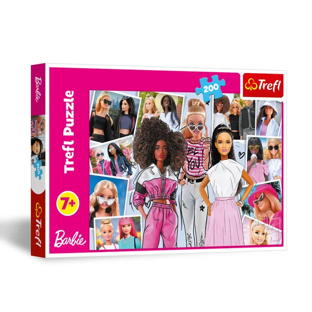 trefl-red-barbie-monde-de-barbie-puzzle-200-pi-ces image 1