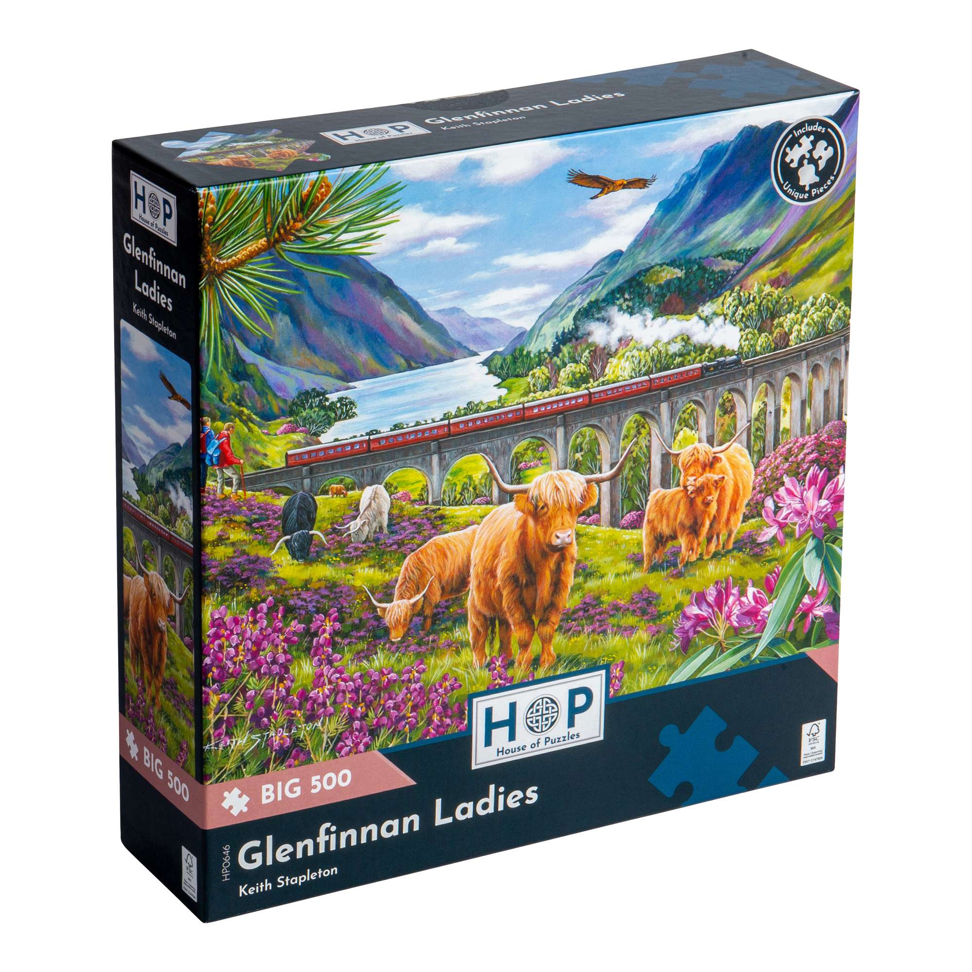 house-of-puzzles-glenfinnan-ladies-puzzle-500-pi-ces-ecosse-train image 1