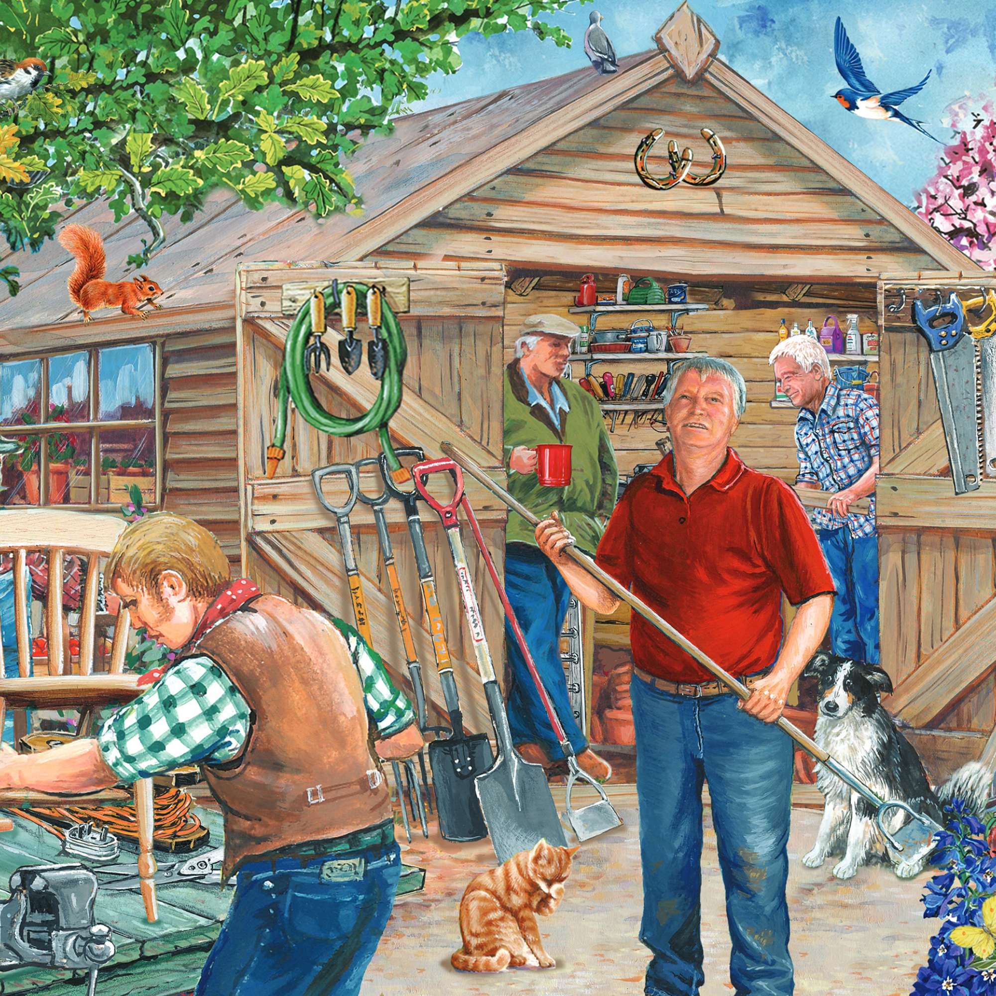 house-of-puzzles-our-man-shed-big-puzzle-500-pi-ces-jardin image 3