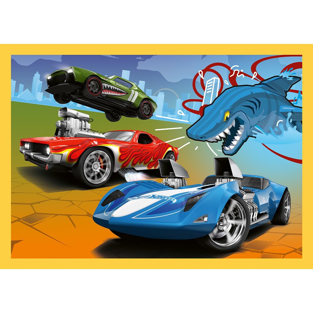 trefl-hot-wheels-voitures-puzzle-4-en-1-35-70-pi-ces-glitter image 7