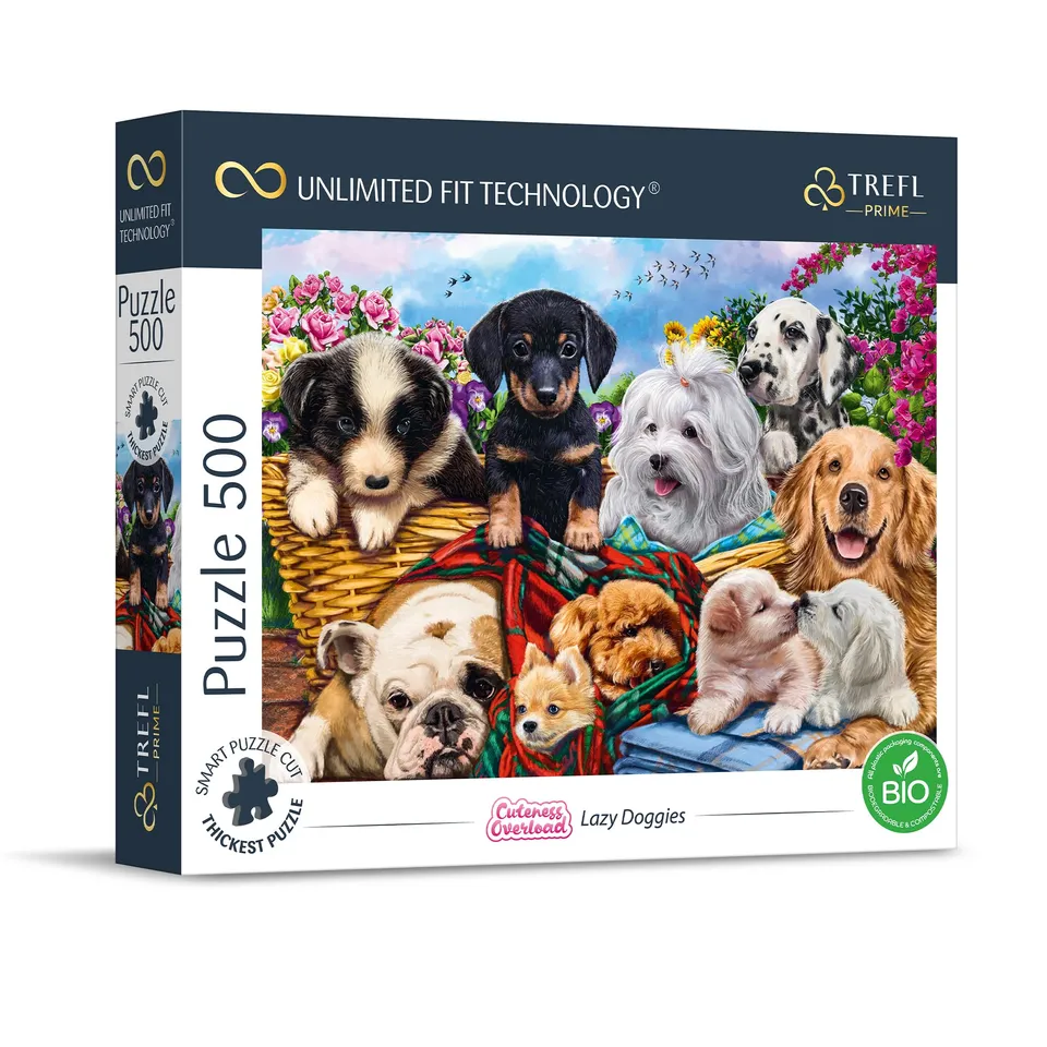 trefl-prime-cuteness-overload-puzzle-500-pi-ces-chiens image 1