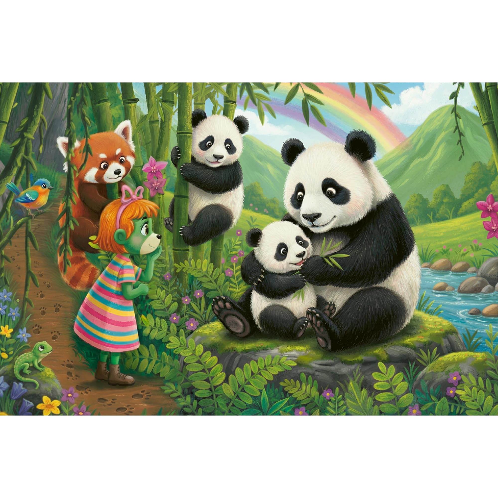 trefl-the-treflik-family-panda-100-pi-ces-puzzle-enfant-5-ans image 2