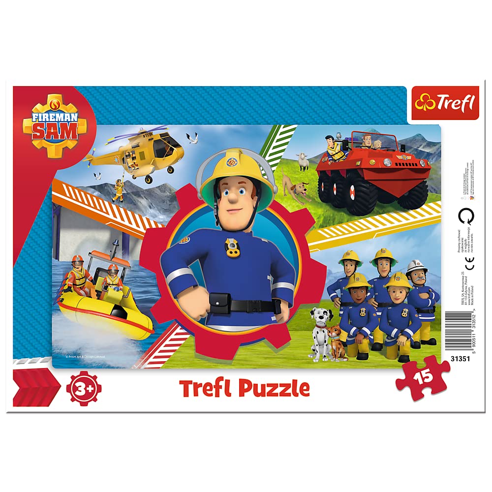 trefl-red-pompier-puzzle-cadre-15-pi-ces-d-s-3-ans image 1