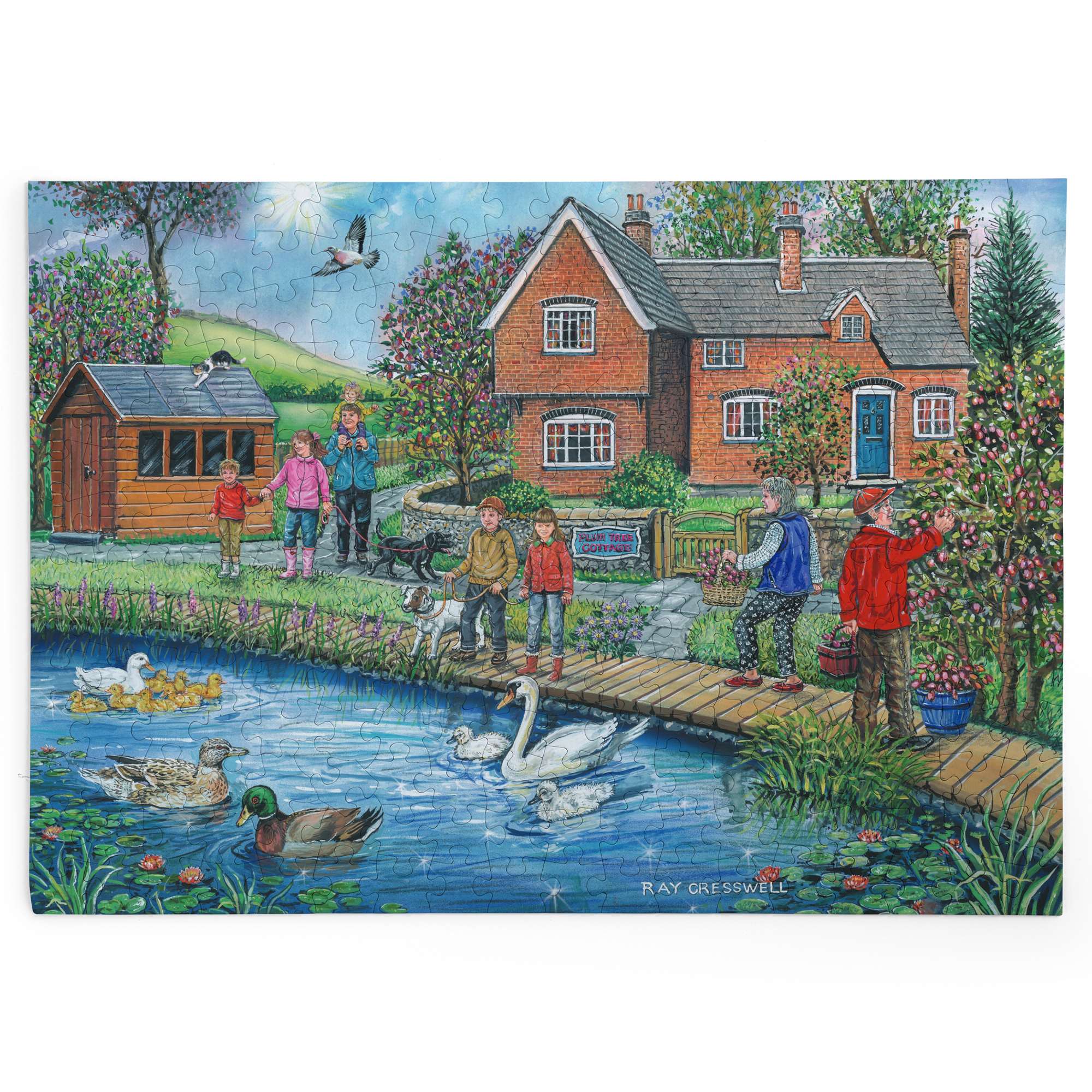 house-of-puzzles-plum-cottage-puzzle-250-grandes-pi-ces-cottage image 2
