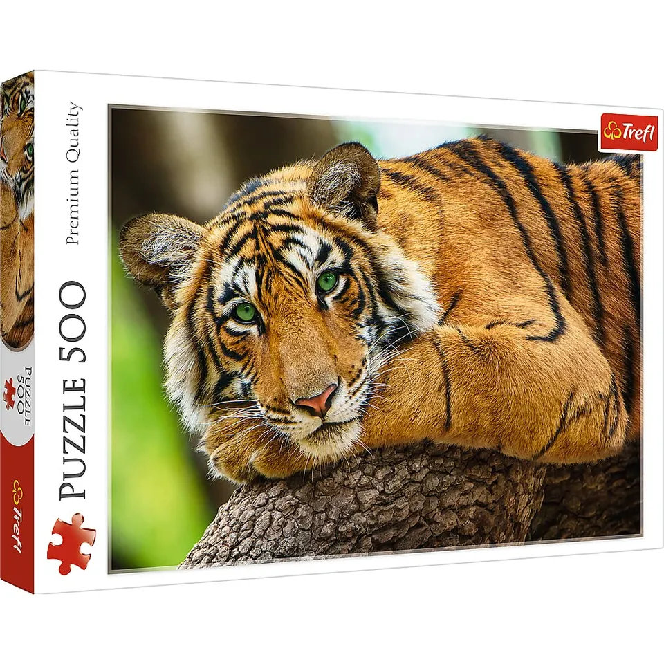 trefl-red-portrait-tigre-puzzle-500-pi-ces-animaux image 1