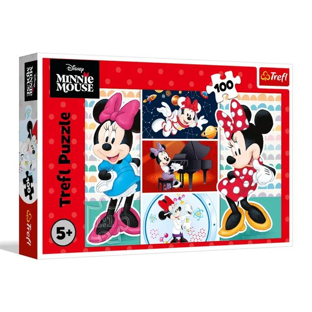trefl-red-minnie-funny-minnie-puzzle-100-pi-ces-d-s-5-ans image 1