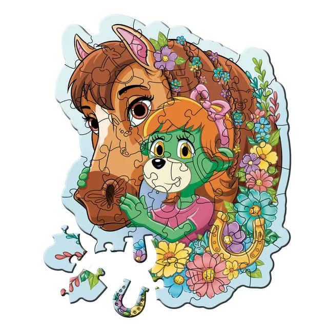 trefl-wood-craft-treflik-family-puzzle-bois-50-pi-ces image 1
