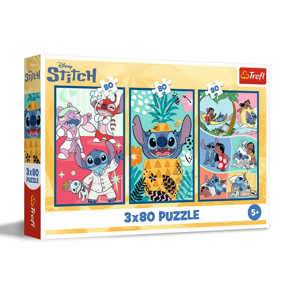 trefl-red-lilo-stitch-puzzle-enfant-3x80-pi-ces-5-ans image 1