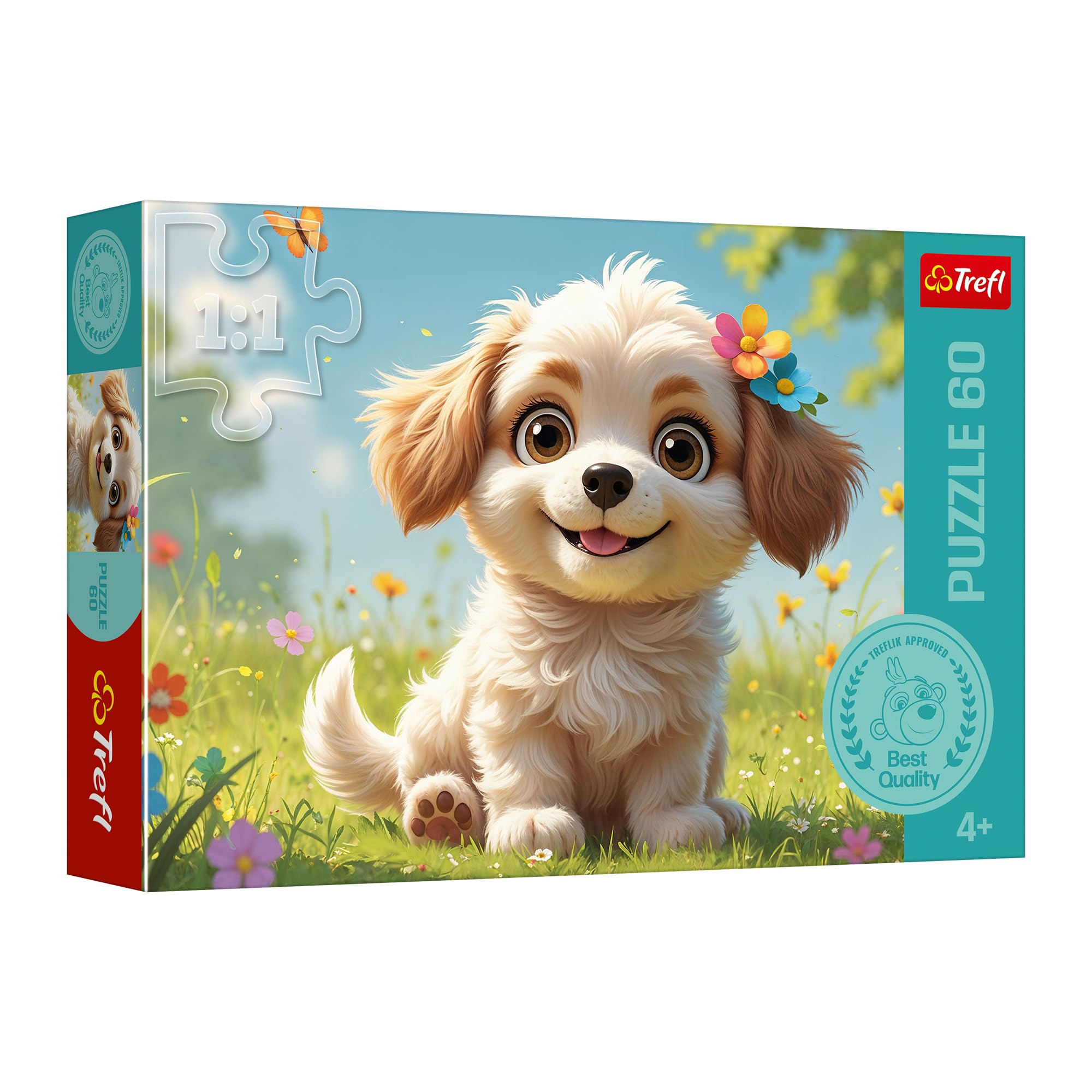 trefl-treflik-family-puppy-puzzle-chiot-60-pi-ces-4-ans image 1
