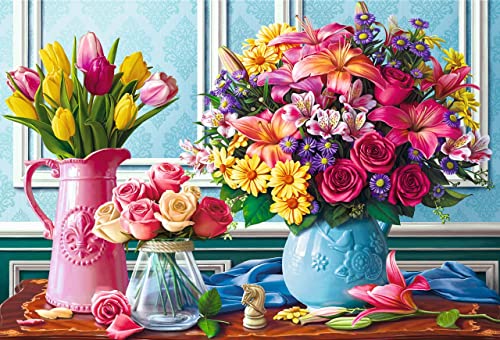 trefl-red-fleurs-en-vases-puzzle-1500-pi-ces-premium image 4