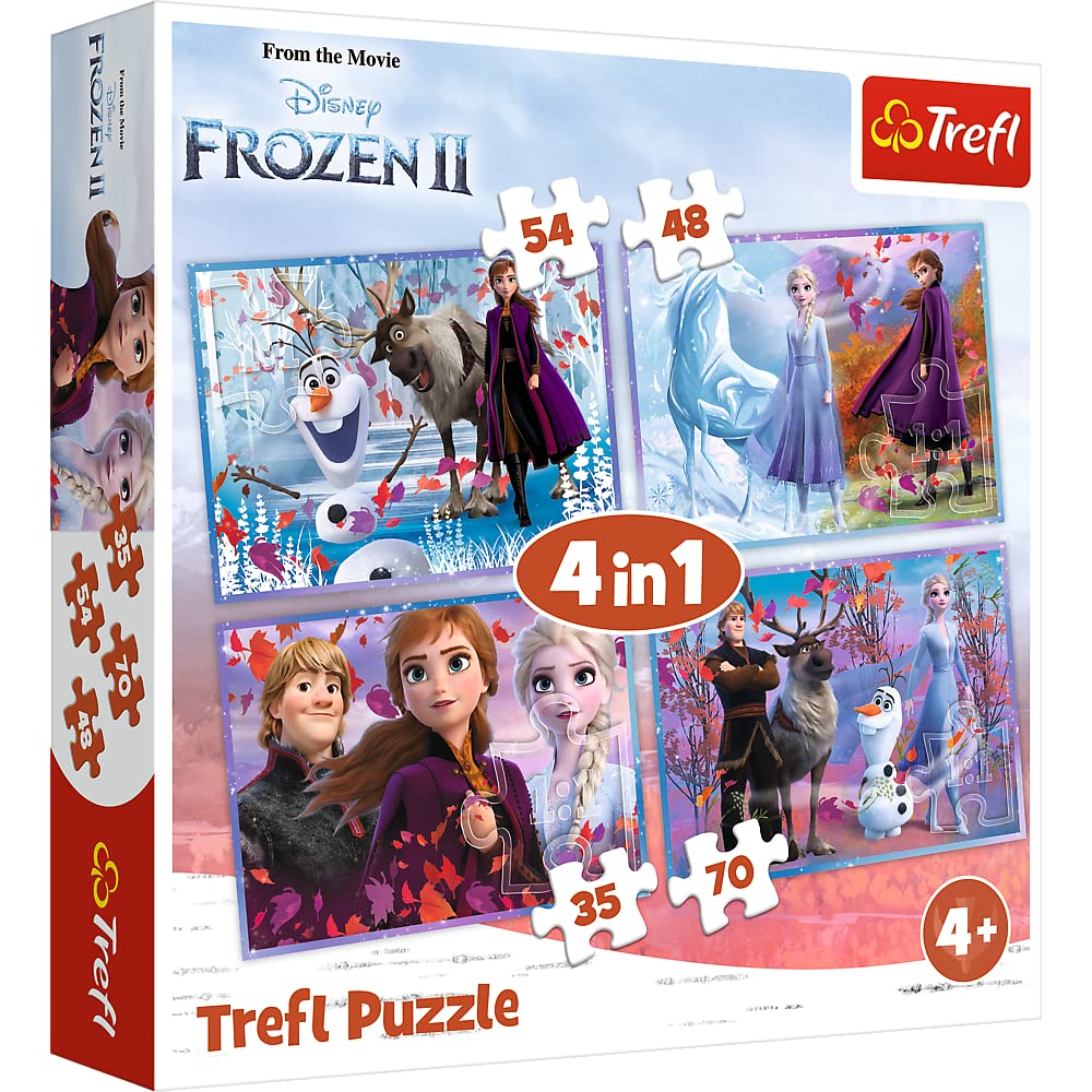 trefl-red-reine-des-neiges-2-puzzle-4-en-1-4-ans image 1