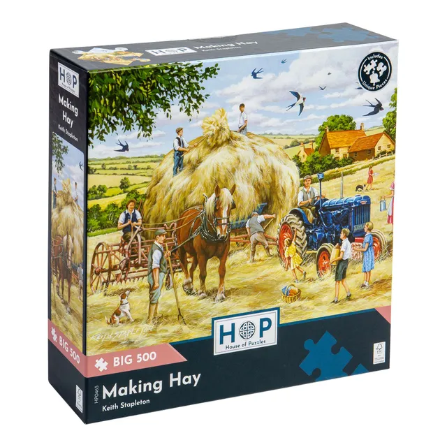 house-of-puzzles-making-hay-puzzle-big-500-pi-ces-ferme image 1