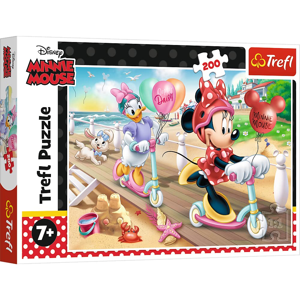 trefl-red-minnie-sur-la-plage-puzzle-200-pi-ces-7-ans image 1