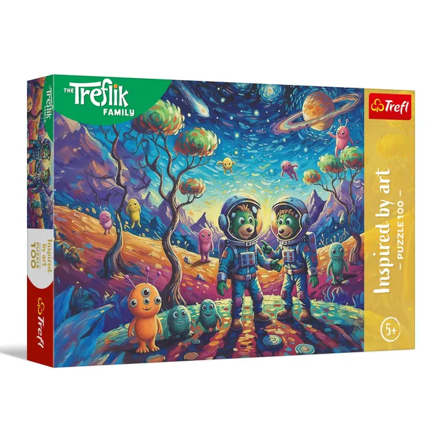 trefl-the-treflik-family-fantasmes-spatiaux-puzzle-100-pi-ces-5-ans image 1